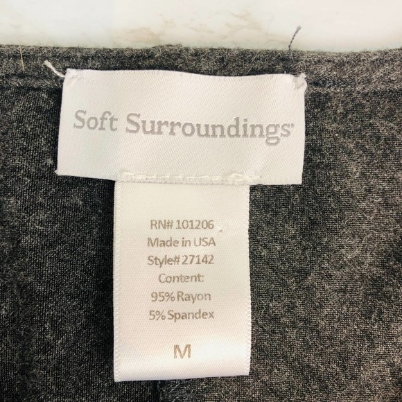 Soft Surroundings V Neck Soft Long Sleeve Knit Dress M - Picture 3 of 6